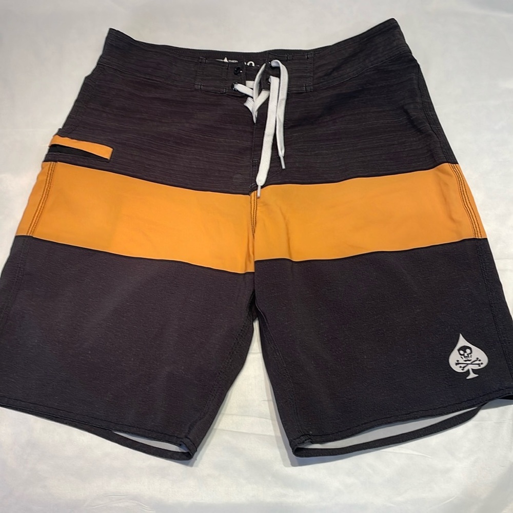 Soflete Color Block Swim Trunks 30‎ Bathing Suit Beach Summer Vacation Surfing